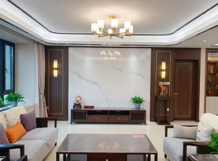 一家一裝飾新中式風(fēng)格案例實(shí)拍效果-傳統(tǒng)與現(xiàn)代的碰撞